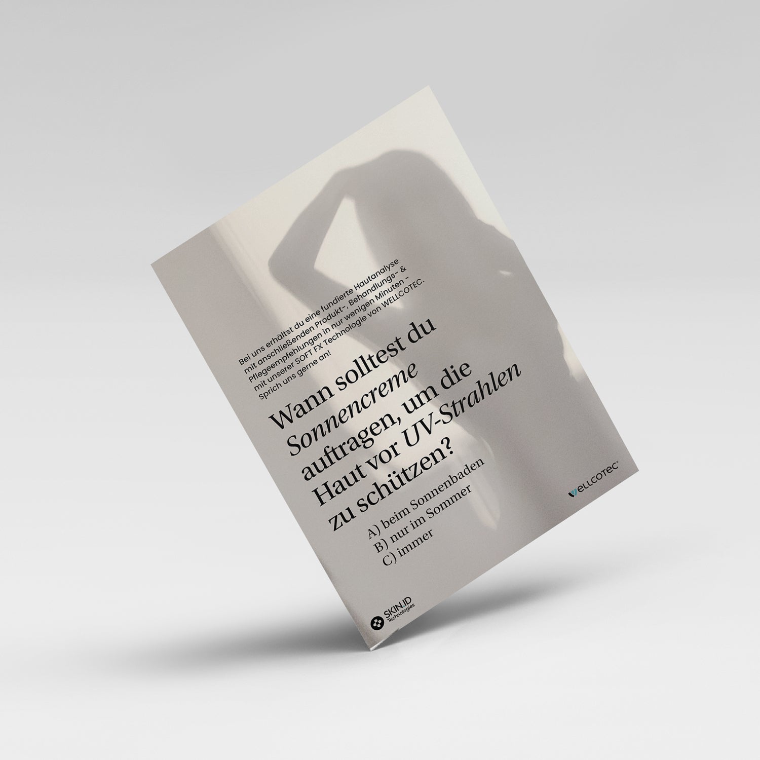 Poster/Plakat (DIN A1) - passend zum Hautanalysegerät SOFT FX - SKIN.ID Technologies by WELLCOTEC