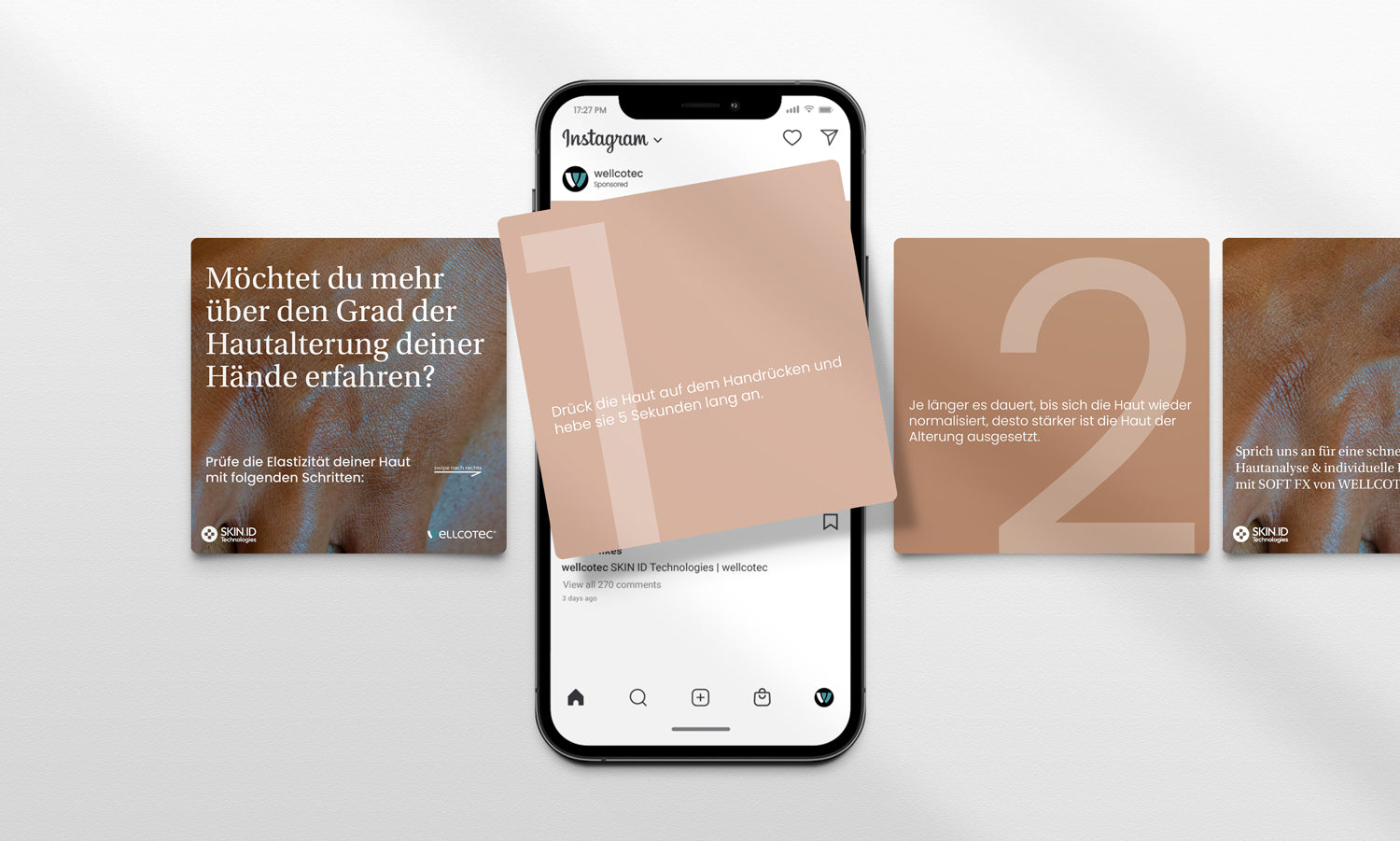 Social Media Post Package - passend zum Hautanalysegerät SOFT FX - SKIN.ID Technologies by WELLCOTEC