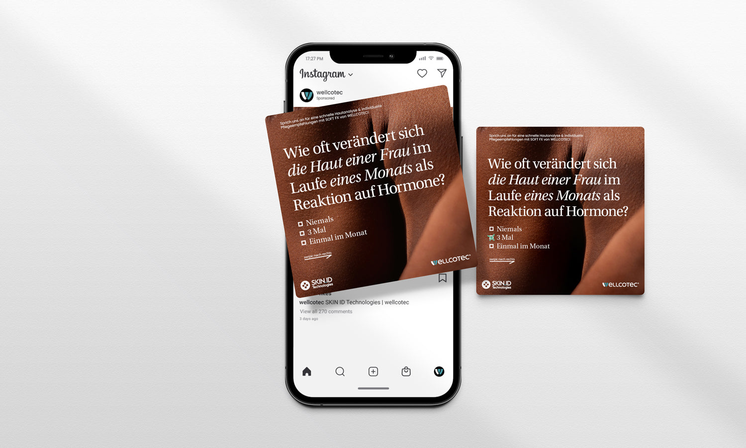 Social Media Post Package - passend zum Hautanalysegerät SOFT FX - SKIN.ID Technologies by WELLCOTEC