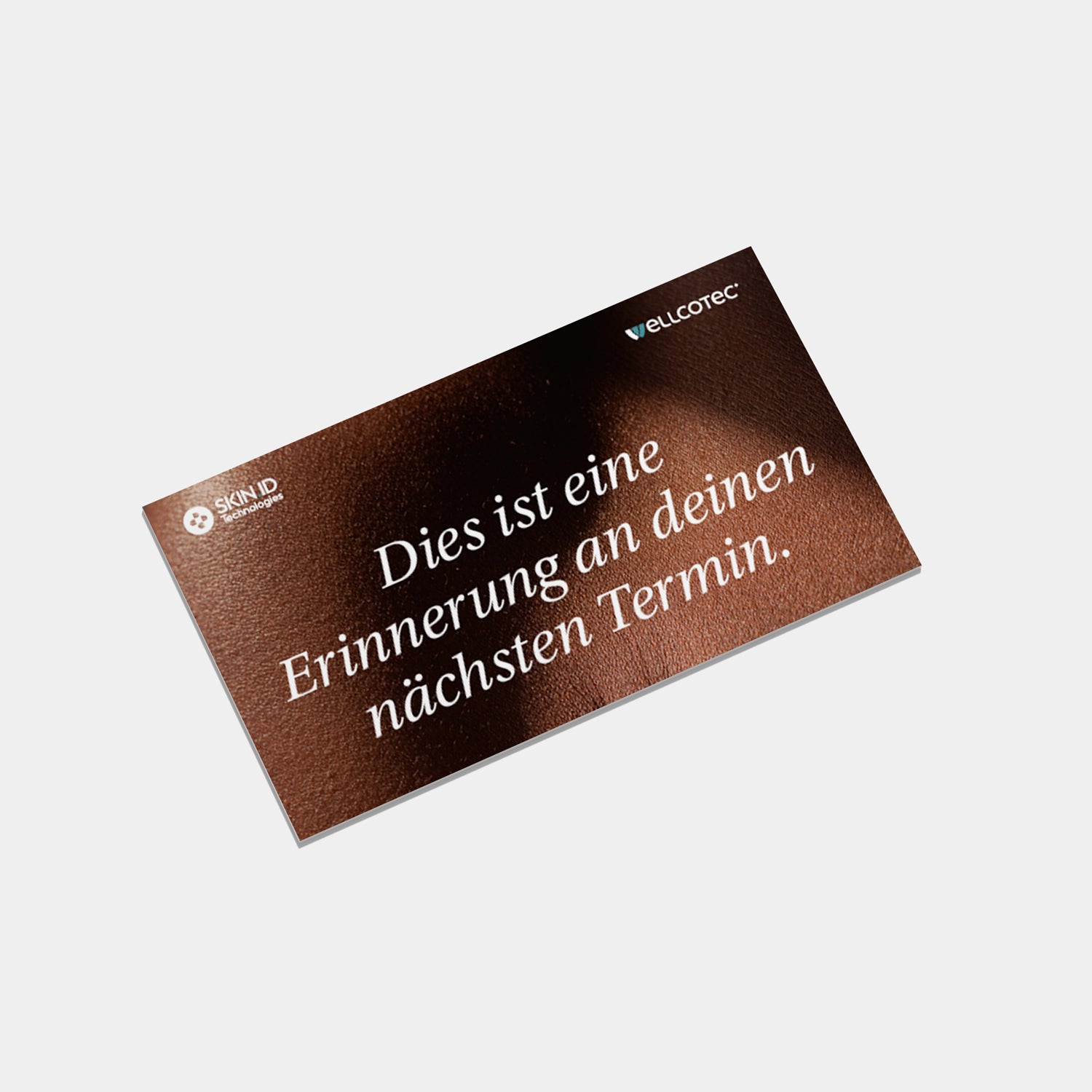 Doppelseitige Terminkarten (DIN lang) - passend zum Hautanalysegerät SOFT FX - SKIN.ID Technologies by WELLCOTEC